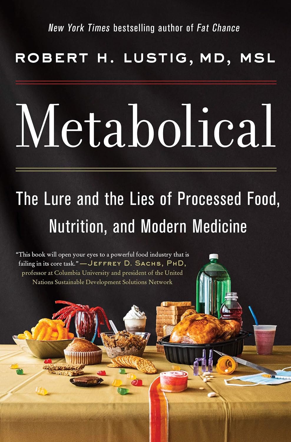 Metabolical by Robert Lustig hardcover book cover